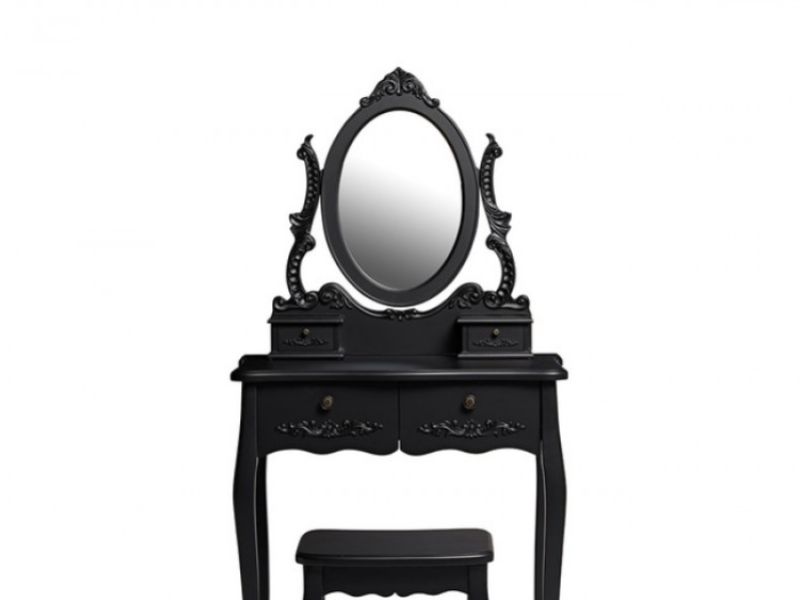 LPD Antoinette Dressing Table Set In Black