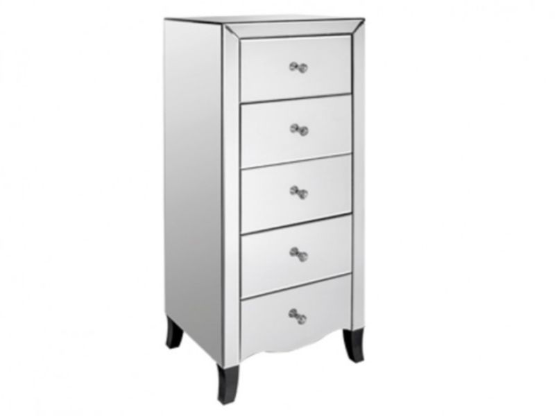 LPD Valentina Mirrored 5 Drawer Chest