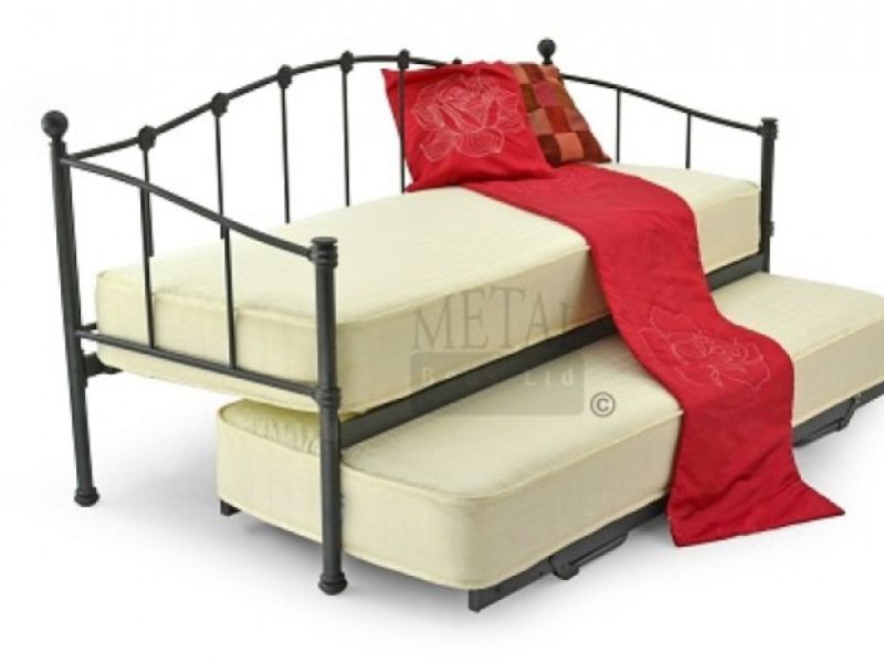 Metal Beds Paris 2ft6 (75cm) Small Single TRUNDLE UNDERBED ONLY In Black