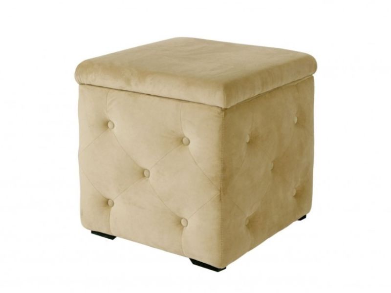 LPD Valentina Storage Stool In Beige