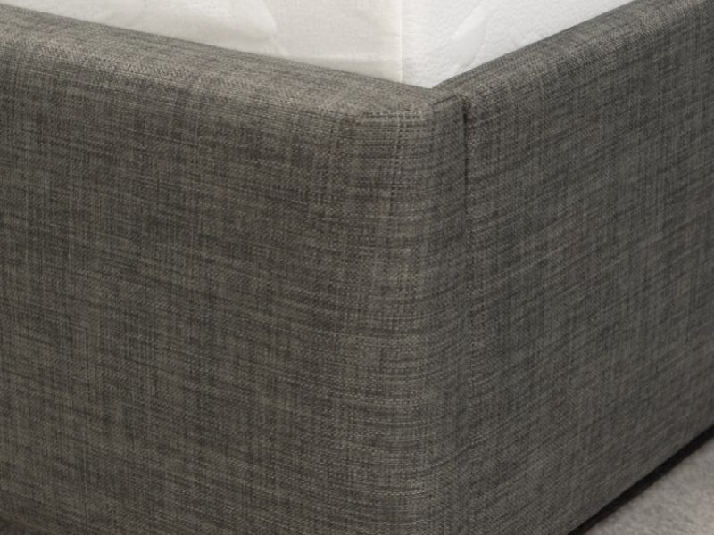 Emporia Chelsea 6ft Super Kingsize Grey Fabric Ottoman Bed