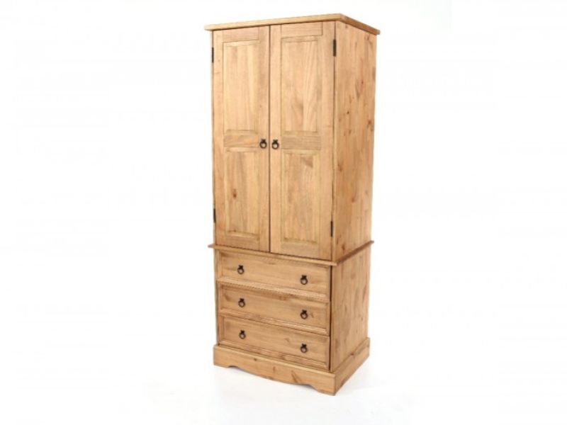 Core Corona Pine 2 Door 3 Drawer Wardrobe