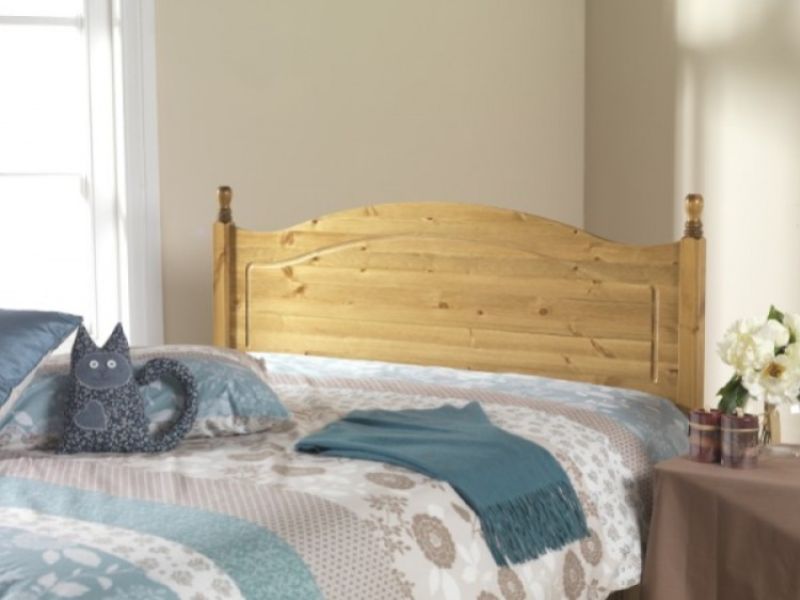 Friendship Mill Orlando 4ft6 Double Pine Wooden Headboard