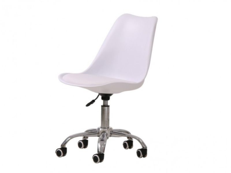 LPD Orsen Swivel Office Chair In White