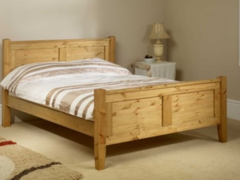 Friendship Mill Coniston High Foot End 4ft Small Double Pine Wooden Bed Frame