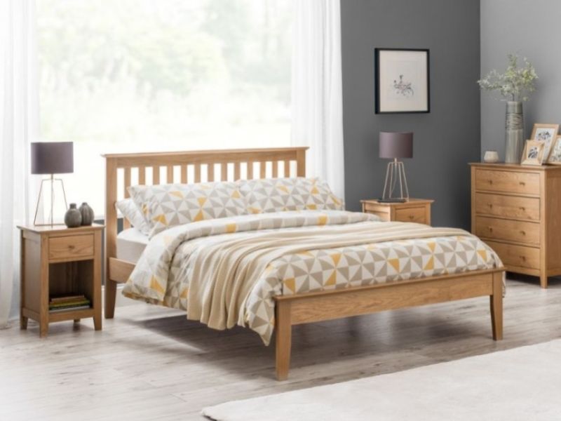 Julian Bowen Salerno 4ft6 Double Oak Bed Frame