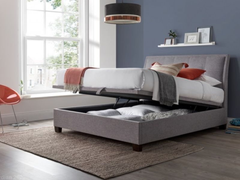 Kaydian Accent 5ft Kingsize Marbella Grey Ottoman Storage Bed