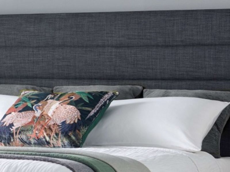 Kaydian Appleby 4ft6 Double Slate Grey Fabric Ottoman Storage Bed