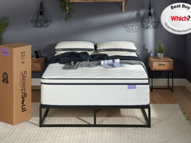 Birlea Sleepsoul Space 2000 Pocket And Memory Foam Box Top 5ft Kingsize Mattress