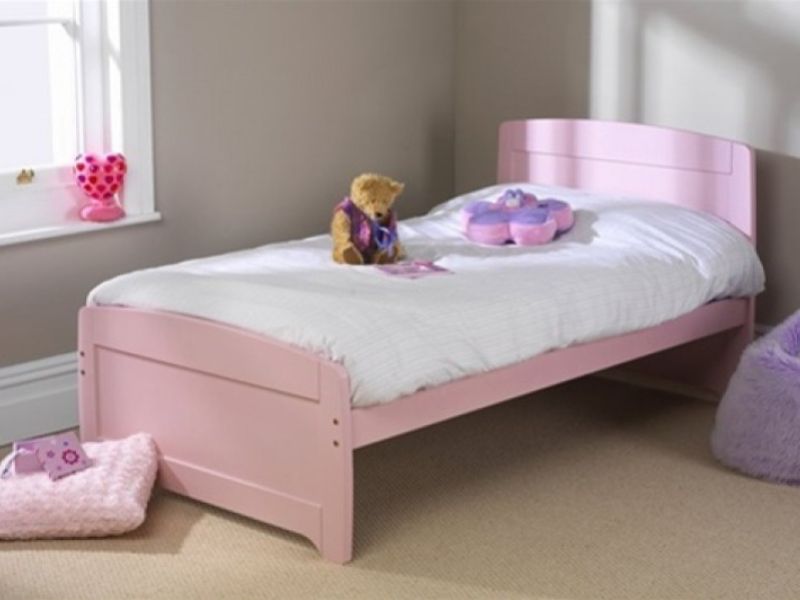 Friendship Mill Rainbow Pink Bed 3ft Single Wooden Bed Frame