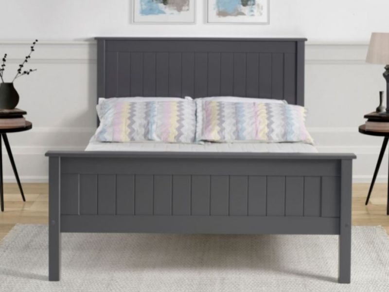 Limelight Taurus 4ft6 Double Dark Grey Wooden Bed Frame