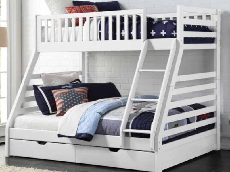 Sweet Dreams States Triple Sleeper Bunk Bed In White