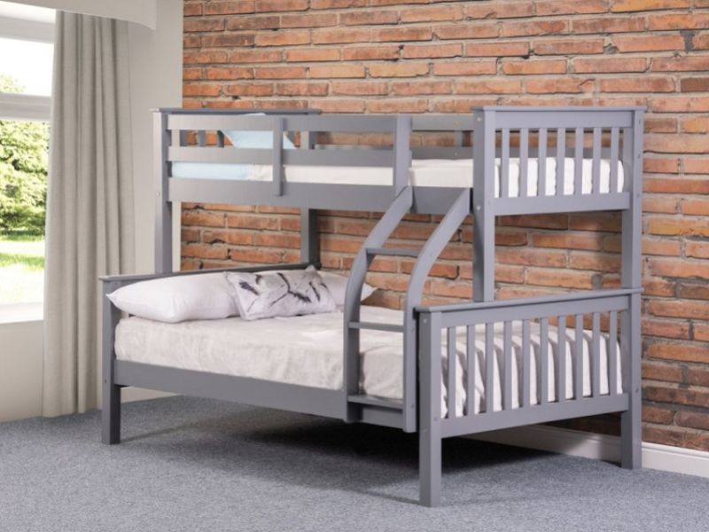 Sweet Dreams Connor Triple Sleeper Bunk Bed In Grey