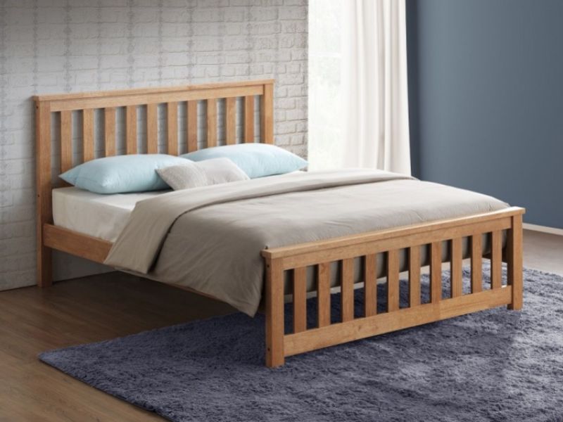 Sweet Dreams Conrad 4ft6 Double Oak Finish Wooden Bed Frame