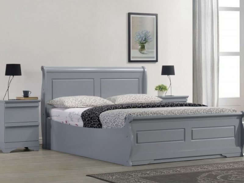 Sweet Dreams Robin 5ft Kingsize Grey Wooden Ottoman Bed Frame