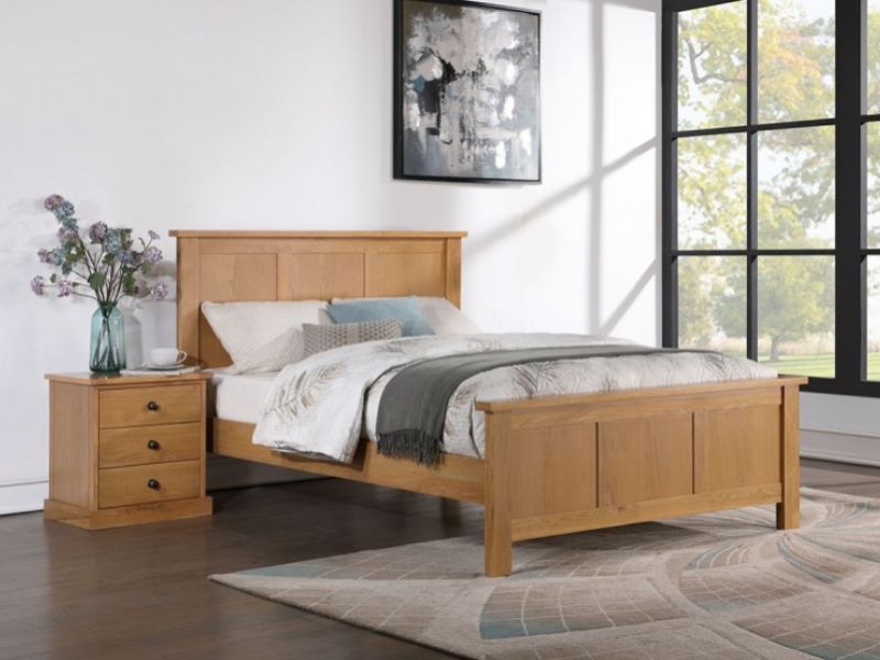 Sweet Dreams Kelly 4ft6 Double Oak Finish Bed Frame