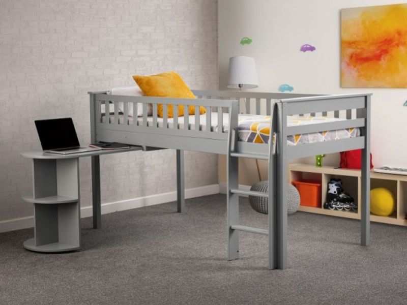 Sweet Dreams Logan Midsleeper Bed In Grey