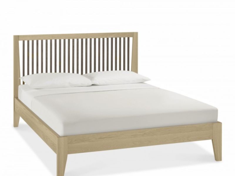 Bentley Designs Rimini Oak 5ft Kingsize Wooden Bed Frame