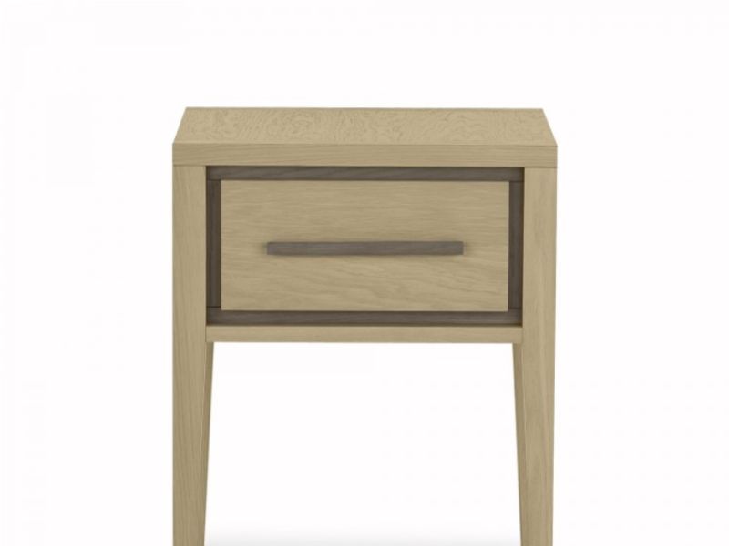 Bentley Designs Rimini Oak 1 Drawer Bedside