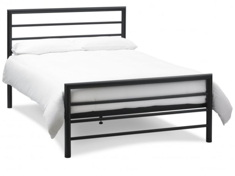 Bentley Designs Urban 4ft Small Double Matt Black Metal Bed Frame