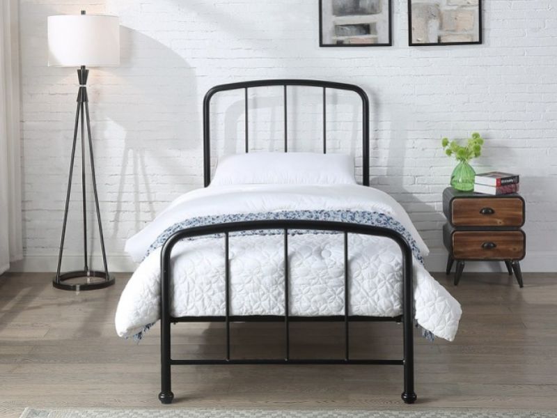 Sleep Design Belmont 3ft Single Black Metal Bed Frame