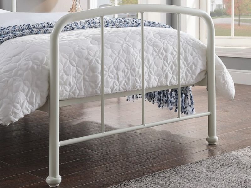 Sleep Design Belmont 3ft Single White Metal Bed Frame