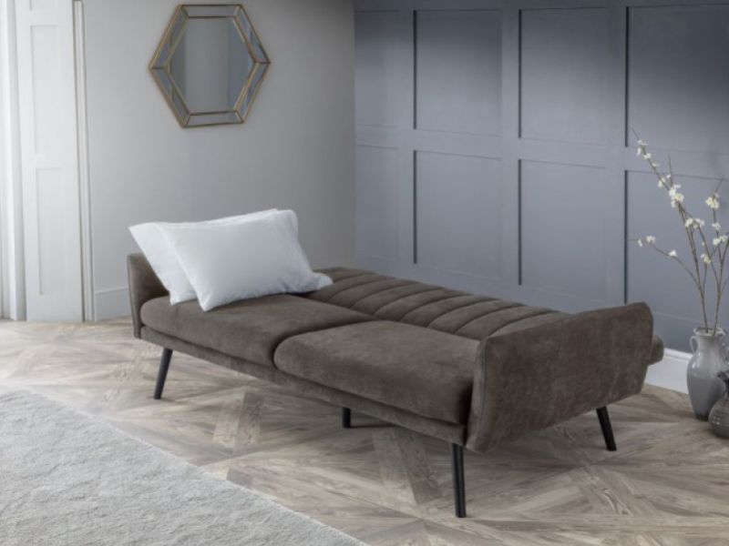 Julian Bowen Afina Sofa Bed In GreyVelvet