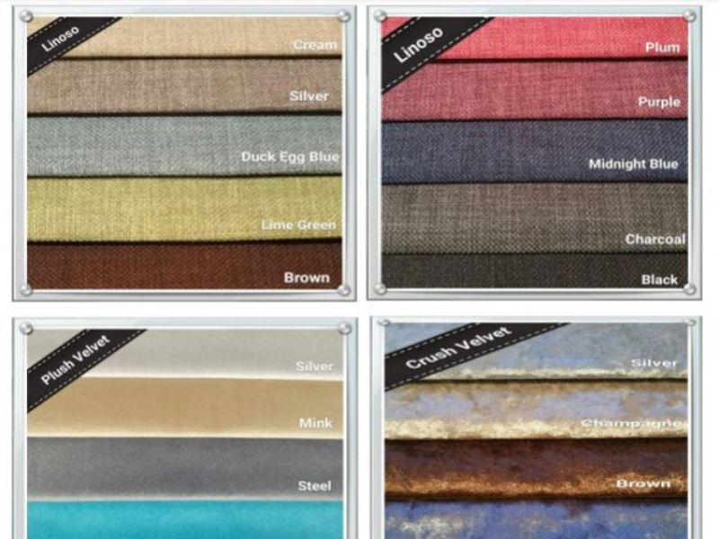 Metal Beds Flat 5ft Kingsize Fabric Headboard (Choice Of Colours)