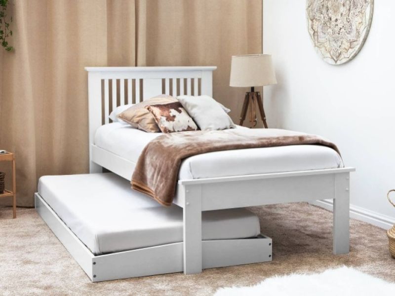 Sleep Design Astley 3ft Single White Wooden Guest Bed