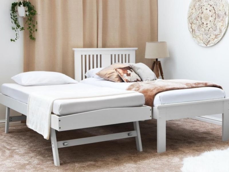 Sleep Design Astley 3ft Single White Wooden Guest Bed