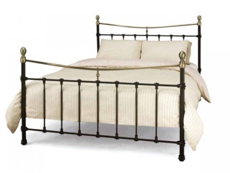 Serene Edwardian II Black 6ft Super Kingsize Metal Bed Frame