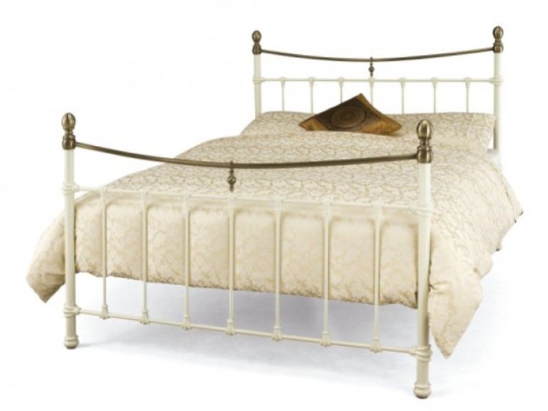 Serene Edwardian II Ivory 5ft Kingsize Metal Bed Frame