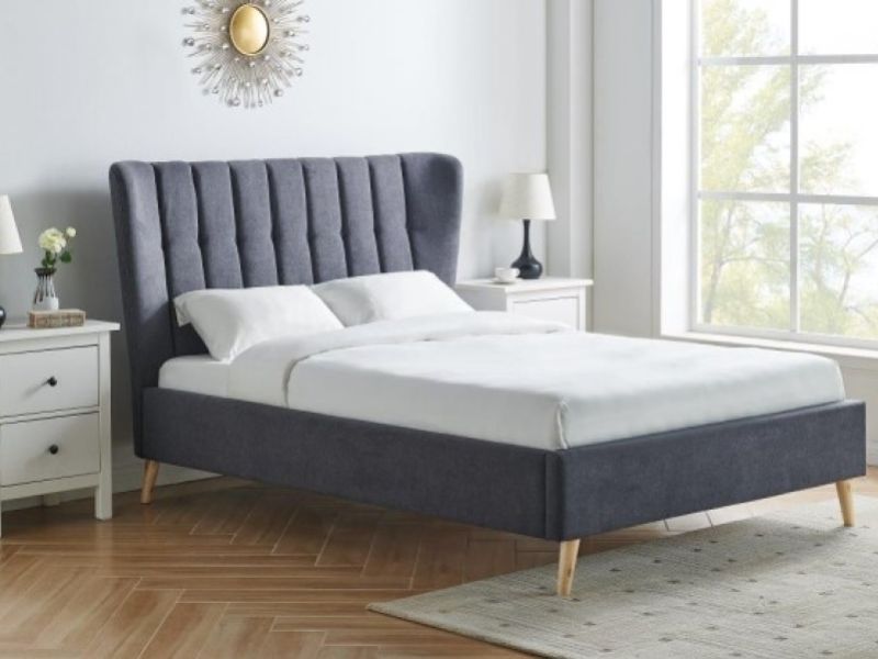 Limelight Tasya 4ft6 Double Dark Grey Fabric Bed Frame