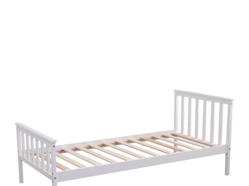 Flair Furnishings Larysa 3ft Single White Wooden Bed Frame