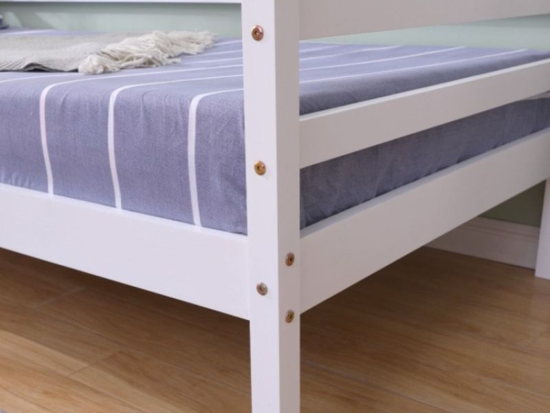 Flair Furnishings Cloud 3ft Single White Wooden Guest Day Bed Frame