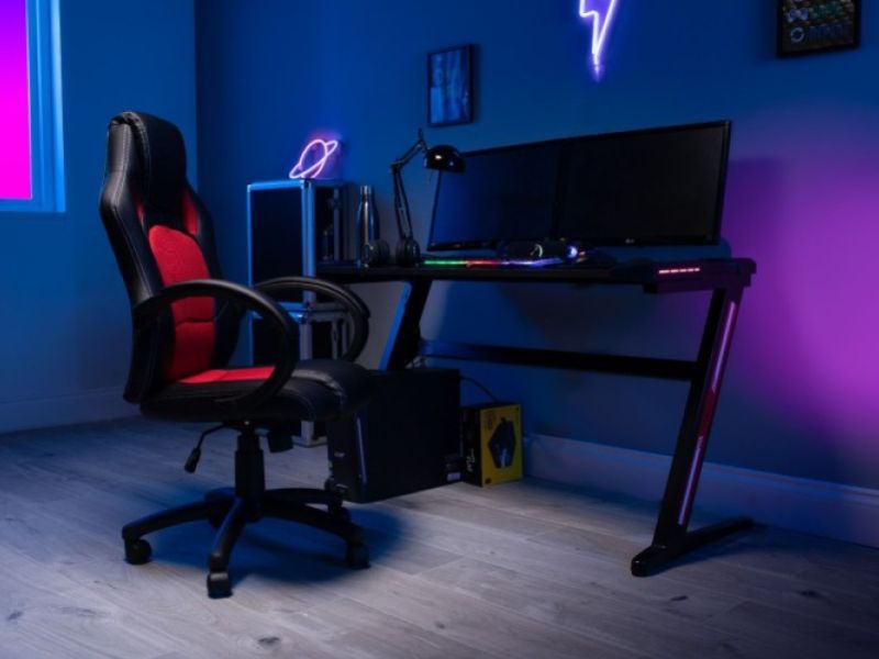 Flair Furnishings Power A LED Gaming Desk