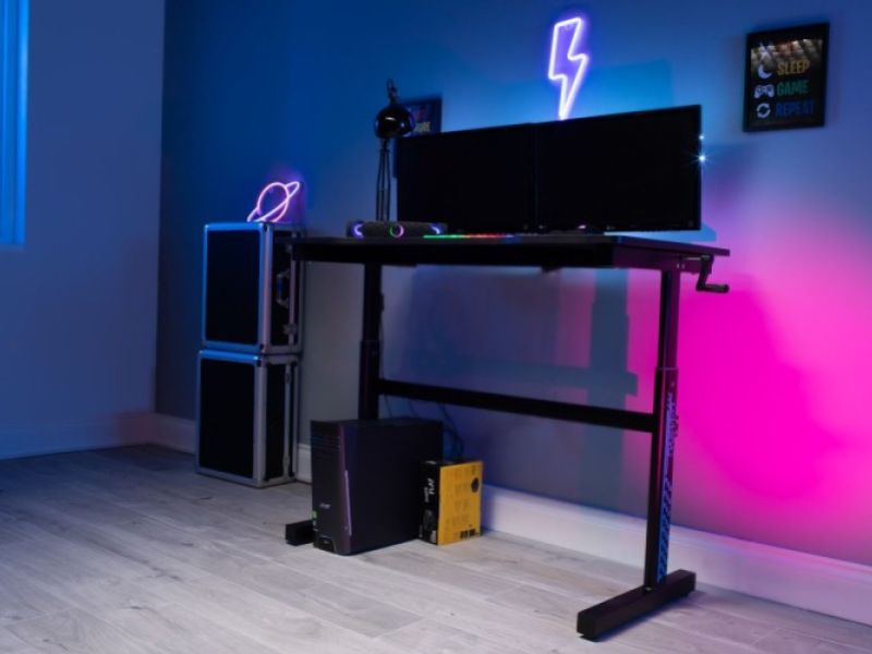 Flair Furnishings Power E Adjustable Height Gaming Desk