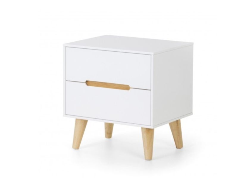 Julian Bowen Alicia White 2 Drawer Nightstand