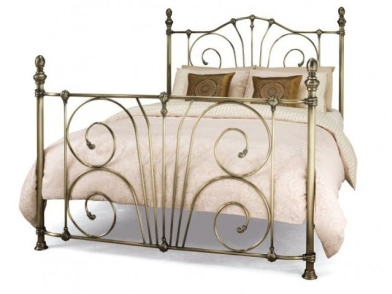 Serene Jessica 4ft6 Double Brass Metal Bed Frame