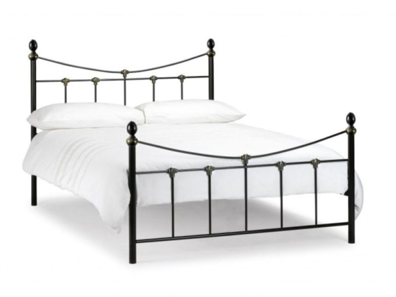 Julian Bowen Rebecca 4ft6 Double Black Metal Bed Frame