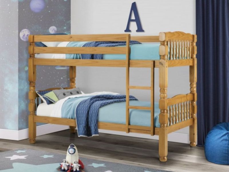 Julian Bowen Chunky Pine 3ft Childrens Bunk Bed