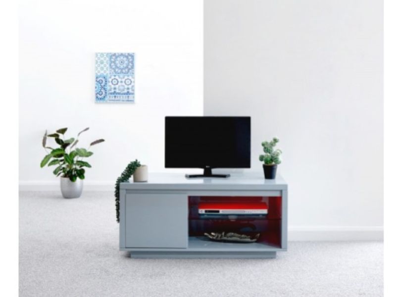 GFW Polar Grey Gloss LED TV Unit