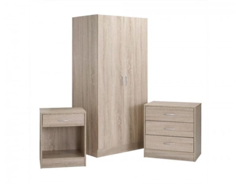 LPD Delta Bedroom Furniture Set In Oak Finish