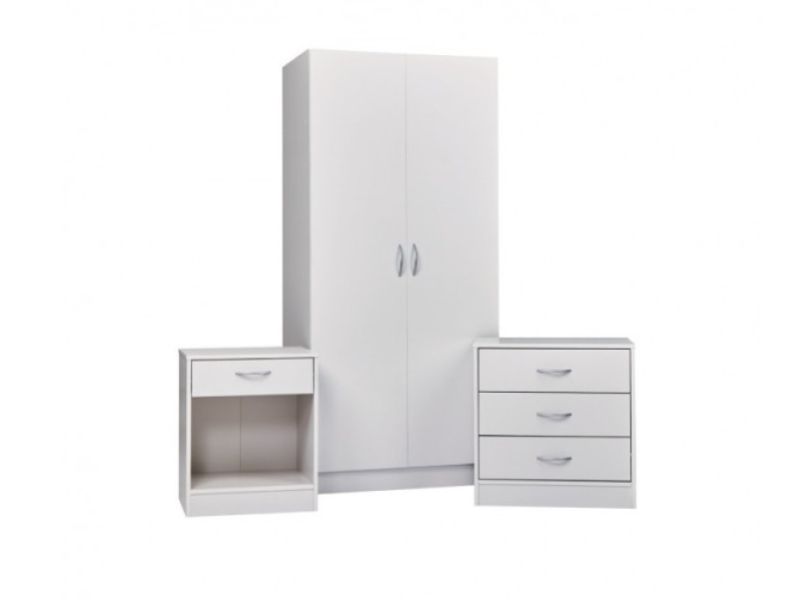 LPD Delta Bedroom Furniture Set In White