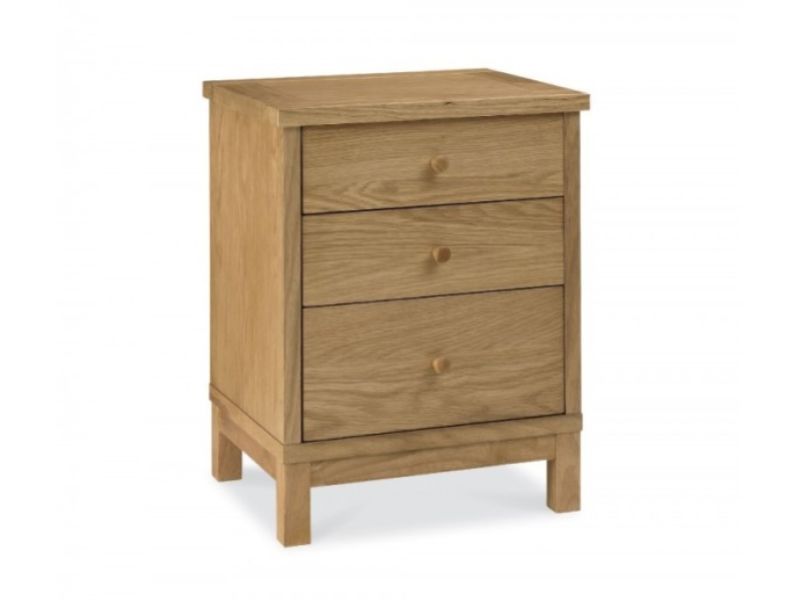 Bentley Designs Atlanta Oak 3 Drawer Nightstand