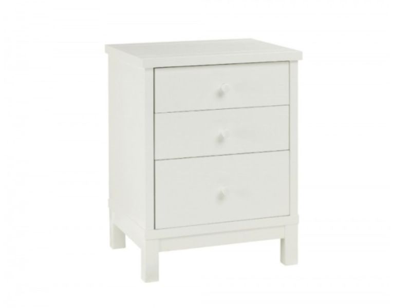 Bentley Designs Atlanta White 3 Drawer Nightstand