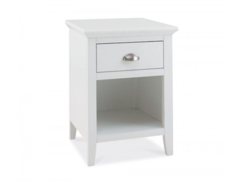 Bentley Designs Hampstead White 1 Drawer Nightstand