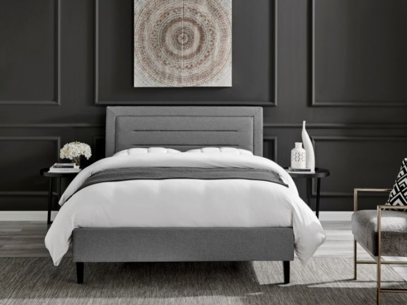 Limelight Picasso 5ft Kingsize Grey Fabric Bed Frame