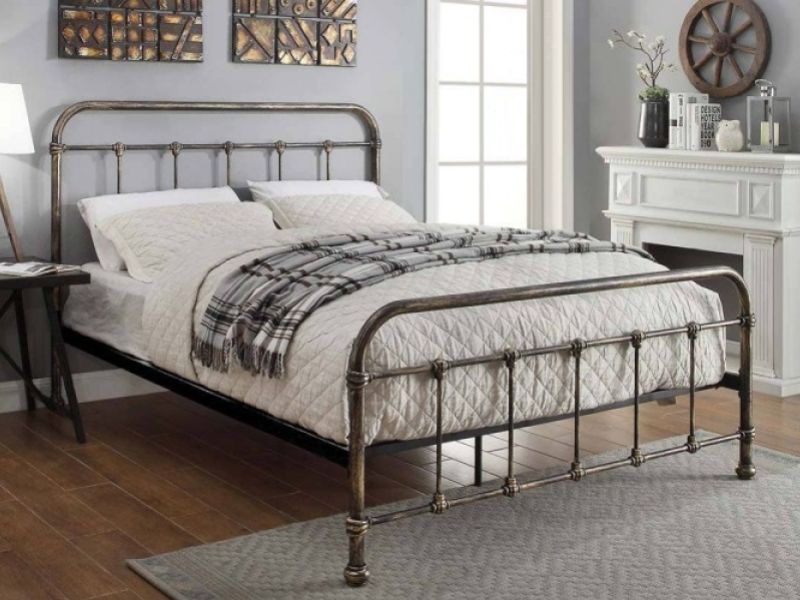 Sleep Design Burford 5ft Kingsize Rustic Metal Bed Frame By Sleep Design Burford 5ft Kingsize, Metal Bed Frame King Size
