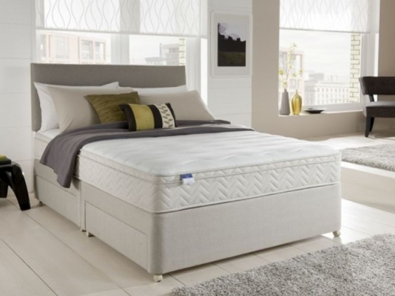 Silentnight Beijing 4ft 6 Double Miracoil Spring System Divan Bed